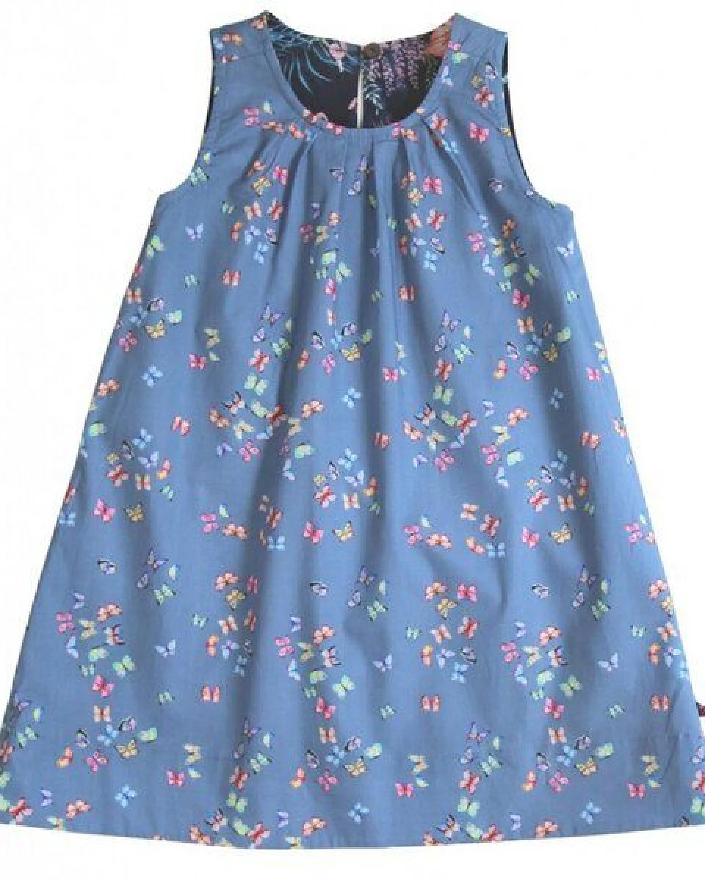 Enfant Terrible Wendekleid Dschungel-Schmetterlinge darkblue-sky – Ansicht 2