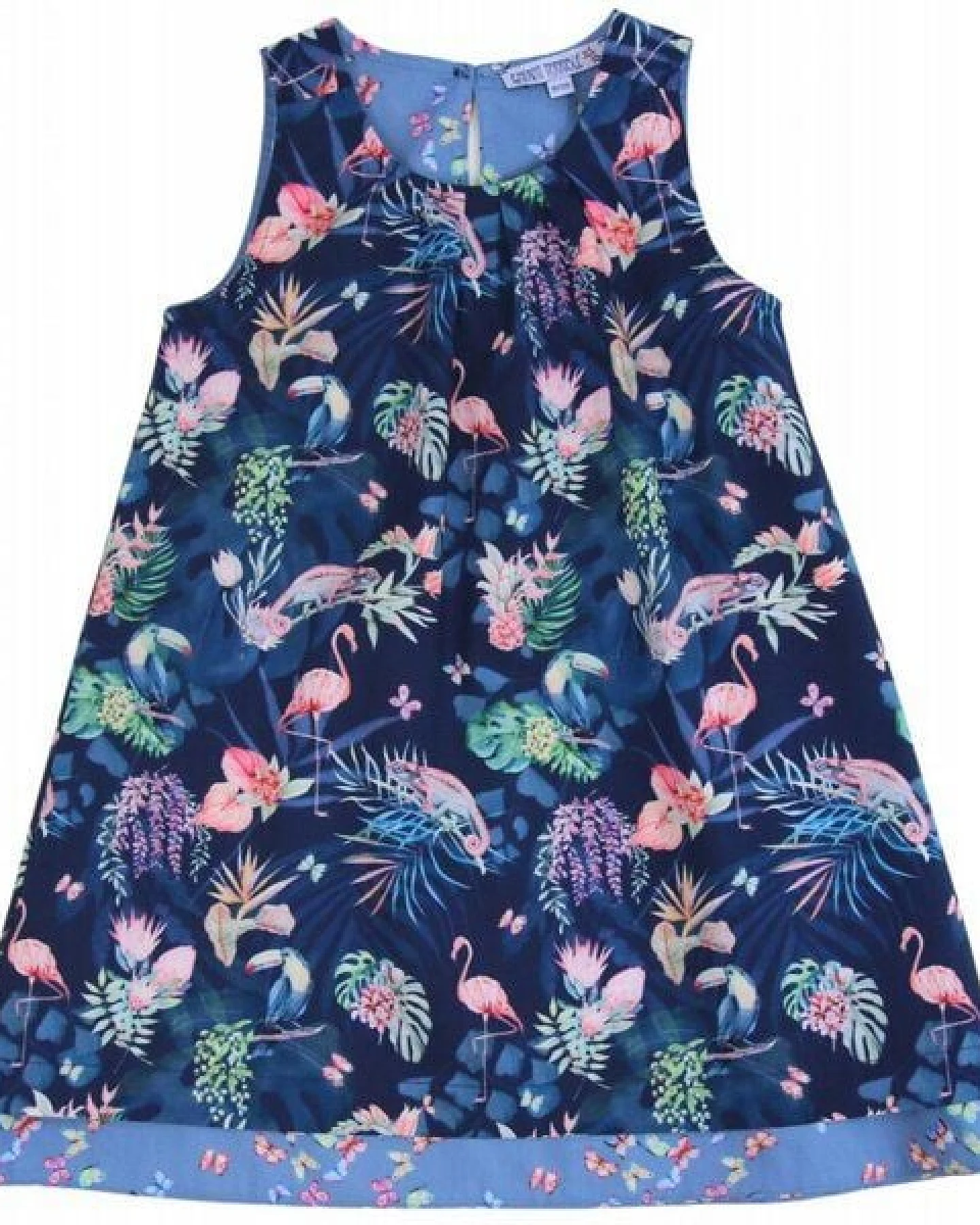 Enfant Terrible Wendekleid Dschungel-Schmetterlinge darkblue-sky – Ansicht 3