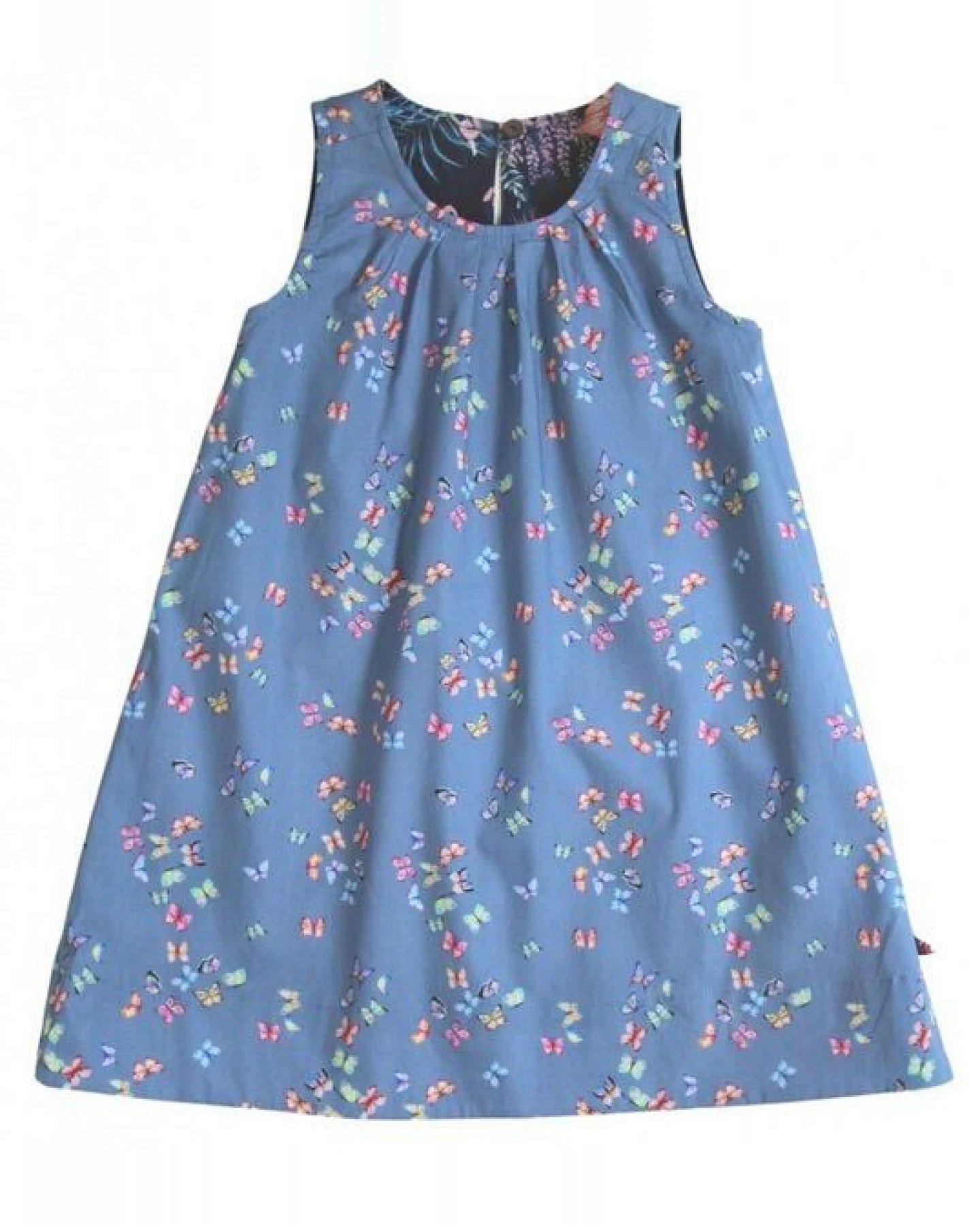 Enfant Terrible Wendekleid Dschungel-Schmetterlinge darkblue-sky – Ansicht 2