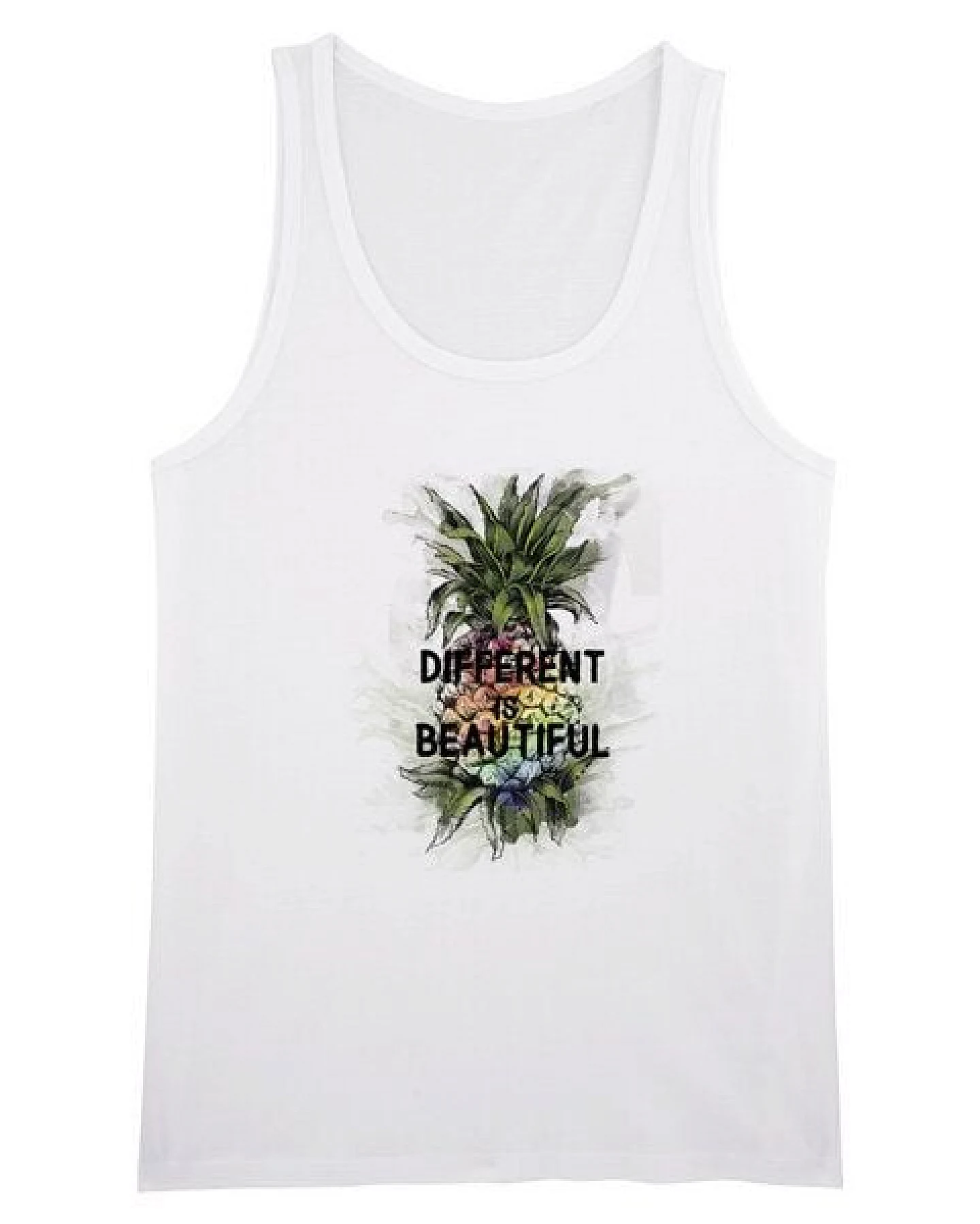 Human Family Herren Statement Tanktop aus Bio Baumwolle "Different is Beautiful" – Ansicht 4