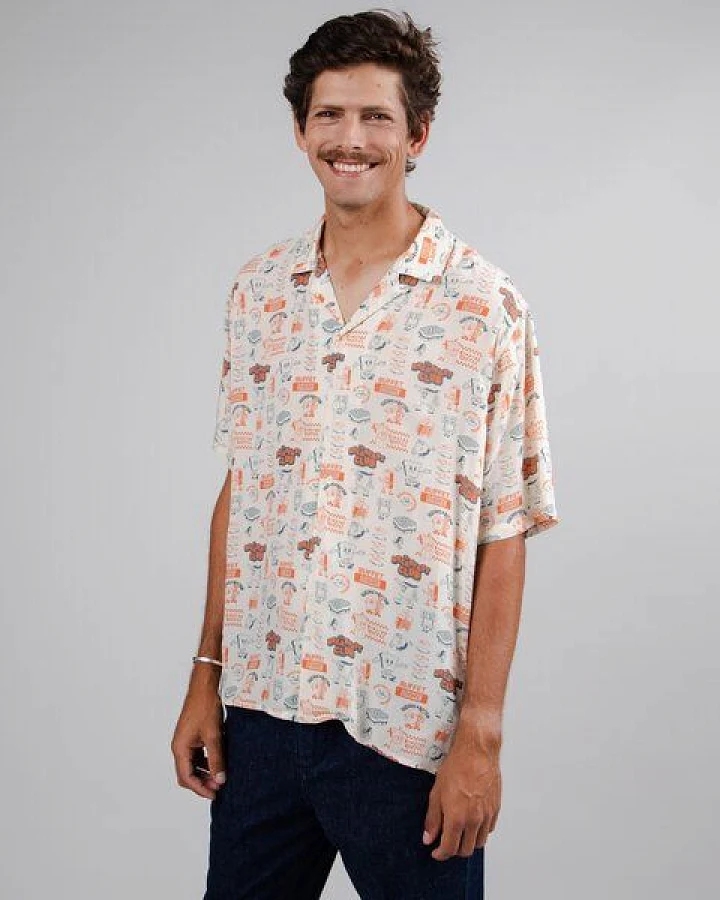 Brava Fabrics Kurzarm-Hemd Buffet Aloha