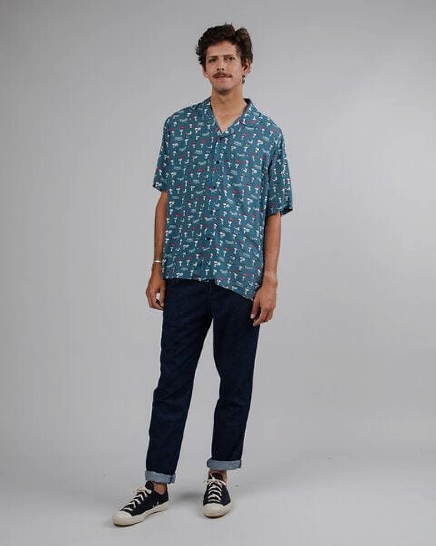 Brava Fabrics Kurzarm-Hemd Peanuts Athletic Aloha – Ansicht 3