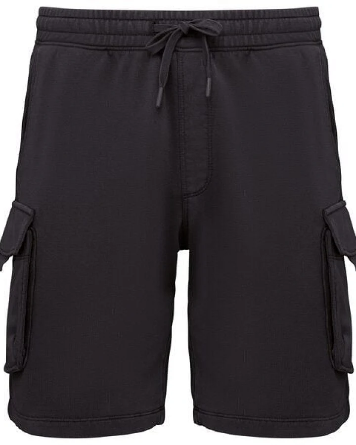Greenspired Umweltfreundliche ausgewaschene French Terry Cargo-Shorts 300g/m² XS-3XL