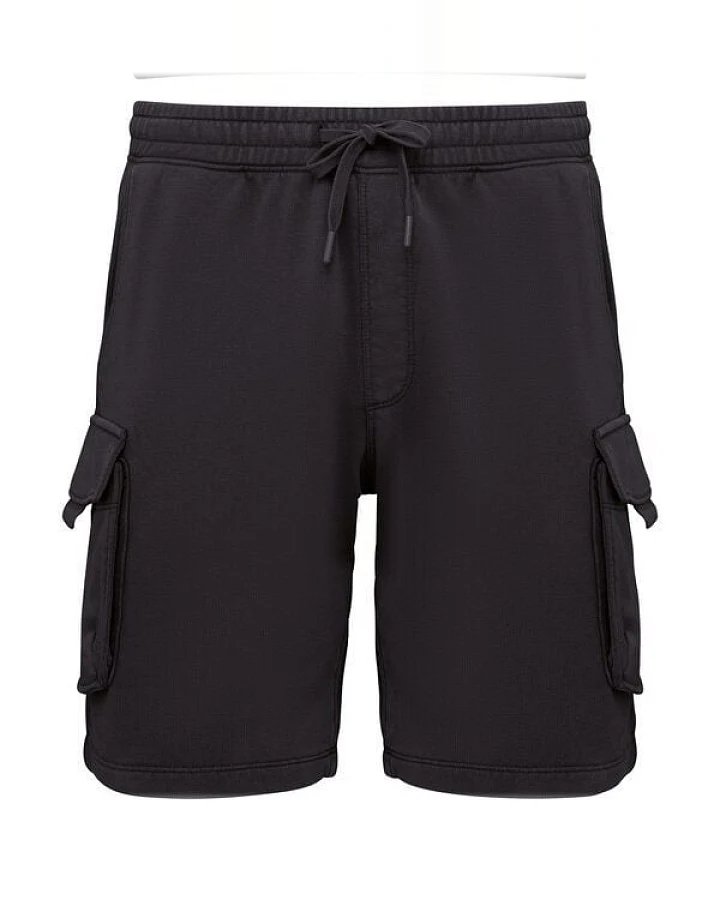 Greenspired Umweltfreundliche ausgewaschene French Terry Cargo-Shorts 300g/m² XS-3XL