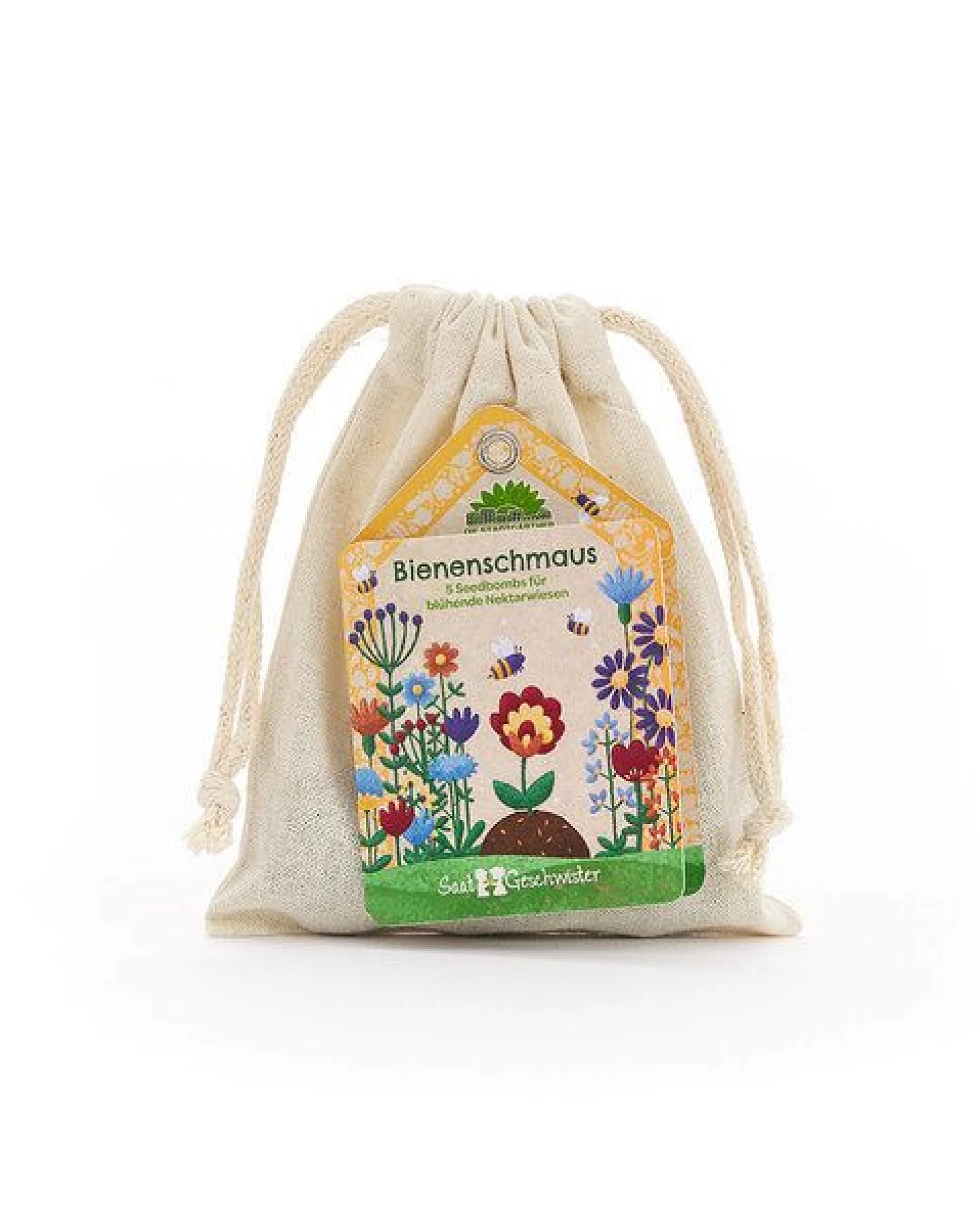 Die Stadtgärtner Bienenschmaus I Blumen für Bienen I Samenbomben mit Saatgut für Bienen I Seedbombs I Geschenk für den Garten – Ansicht 2