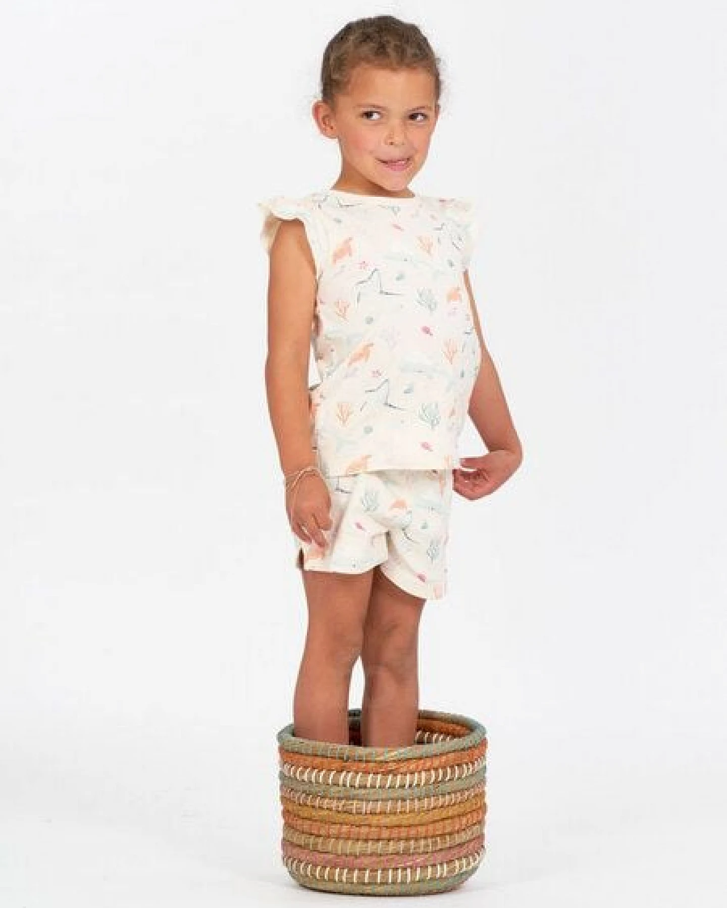 sense-organics Sense Organics Kinder Sommer Short Pyjama 2-Teiler – Ansicht 2