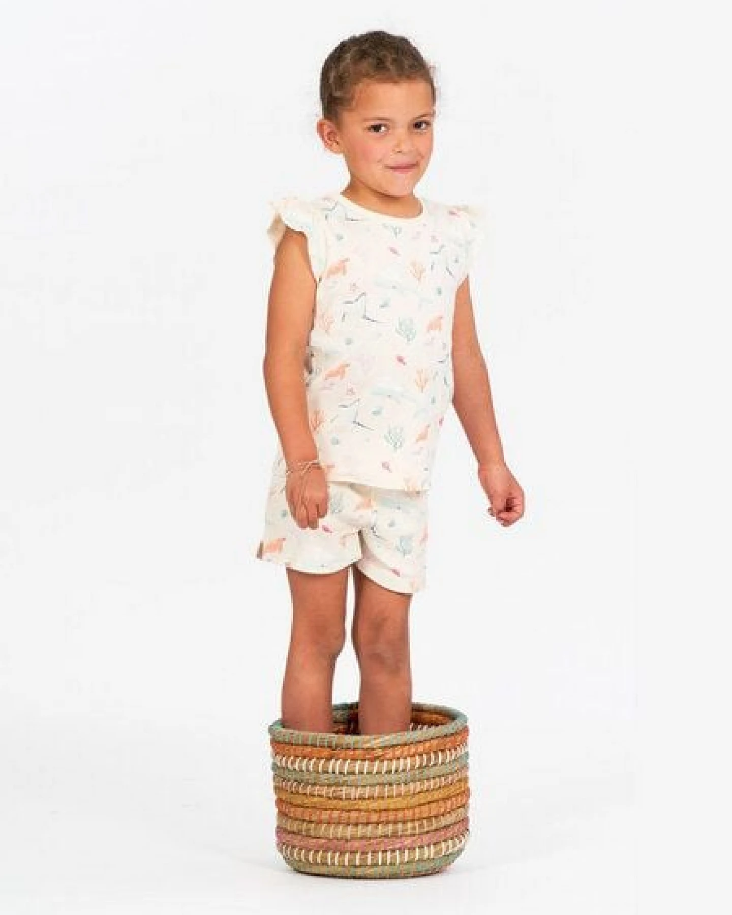 sense-organics Sense Organics Kinder Sommer Short Pyjama 2-Teiler – Ansicht 3