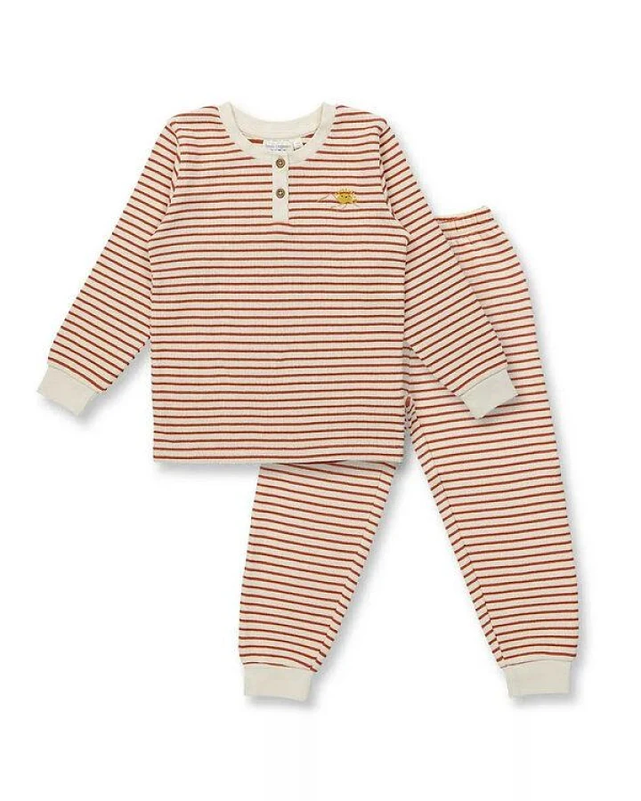 sense-organics Sense Organics Kinder Schlafanzug Waffel-Jersey Bio Baumwolle