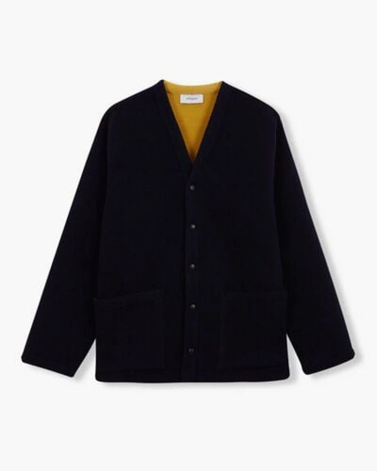 Unfeigned Winter Cardigan Navy / Mustard – Ansicht 3