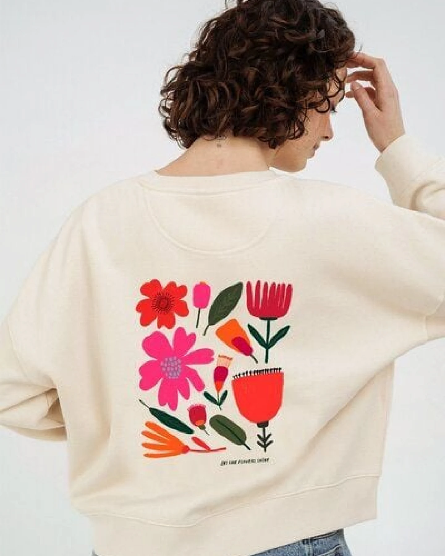 Kultgut Artdesign - Biofair- Kuscheliger Sweatpullover / Let the flowers shine – Ansicht 2