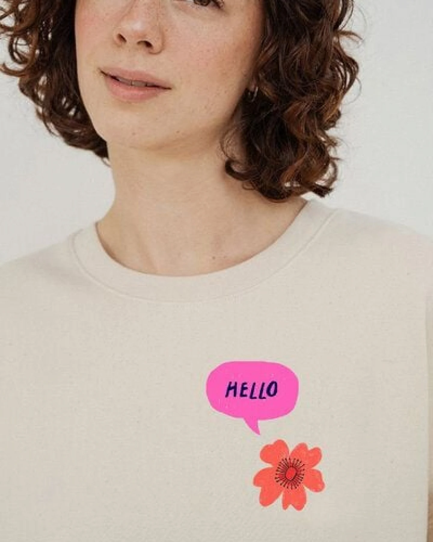 Kultgut Artdesign - Biofair- Kuscheliger Sweatpullover / Let the flowers shine – Ansicht 4