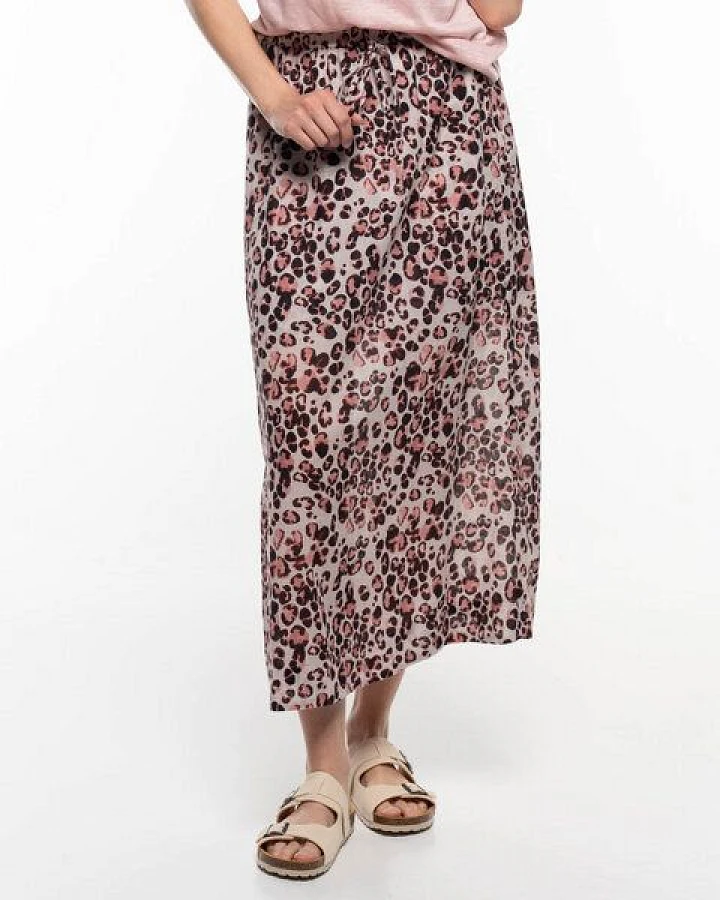 Alma & Lovis Print-Maxirock aus Bio-Baumwoll-Batist