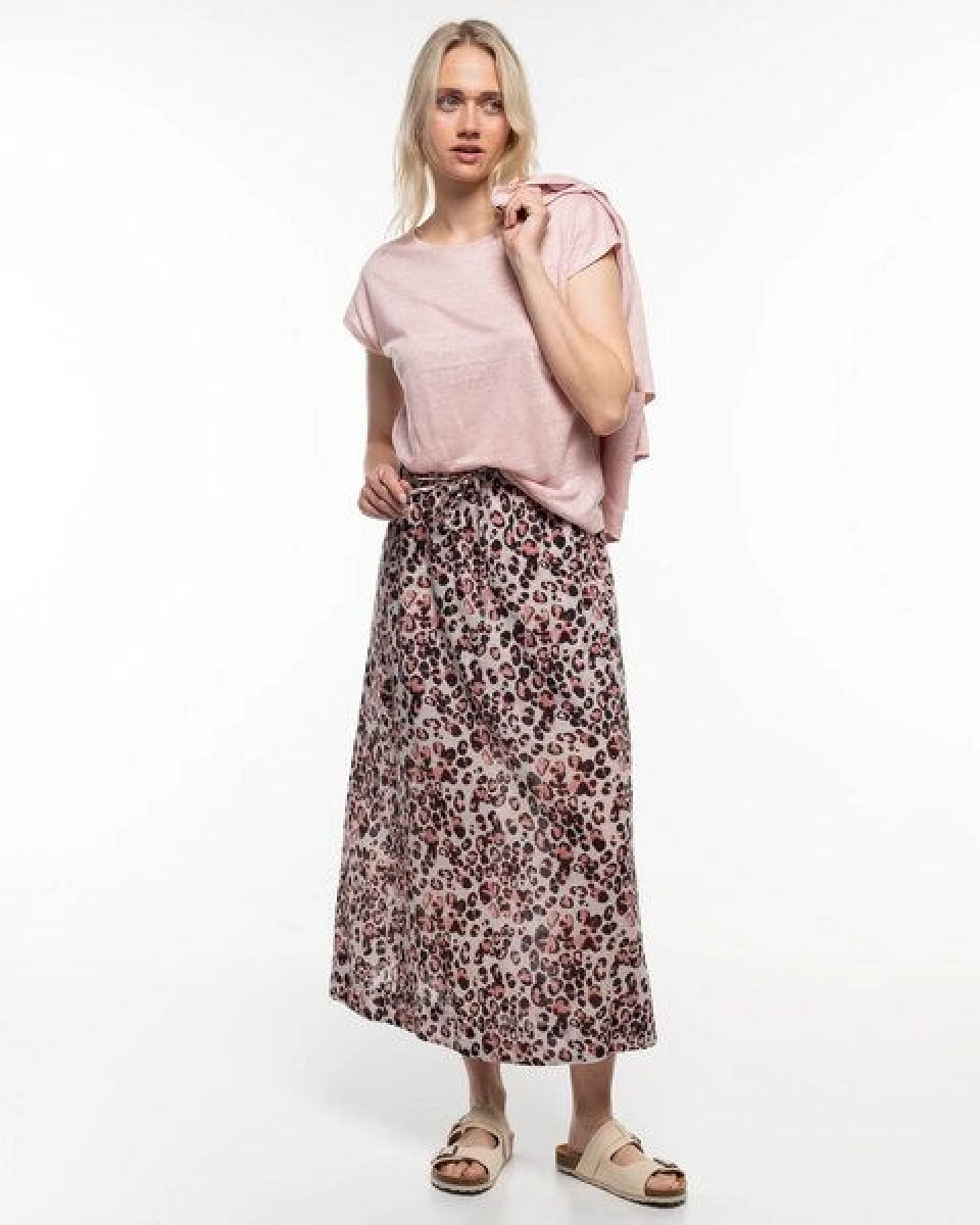 Alma & Lovis Print-Maxirock aus Bio-Baumwoll-Batist – Ansicht 2