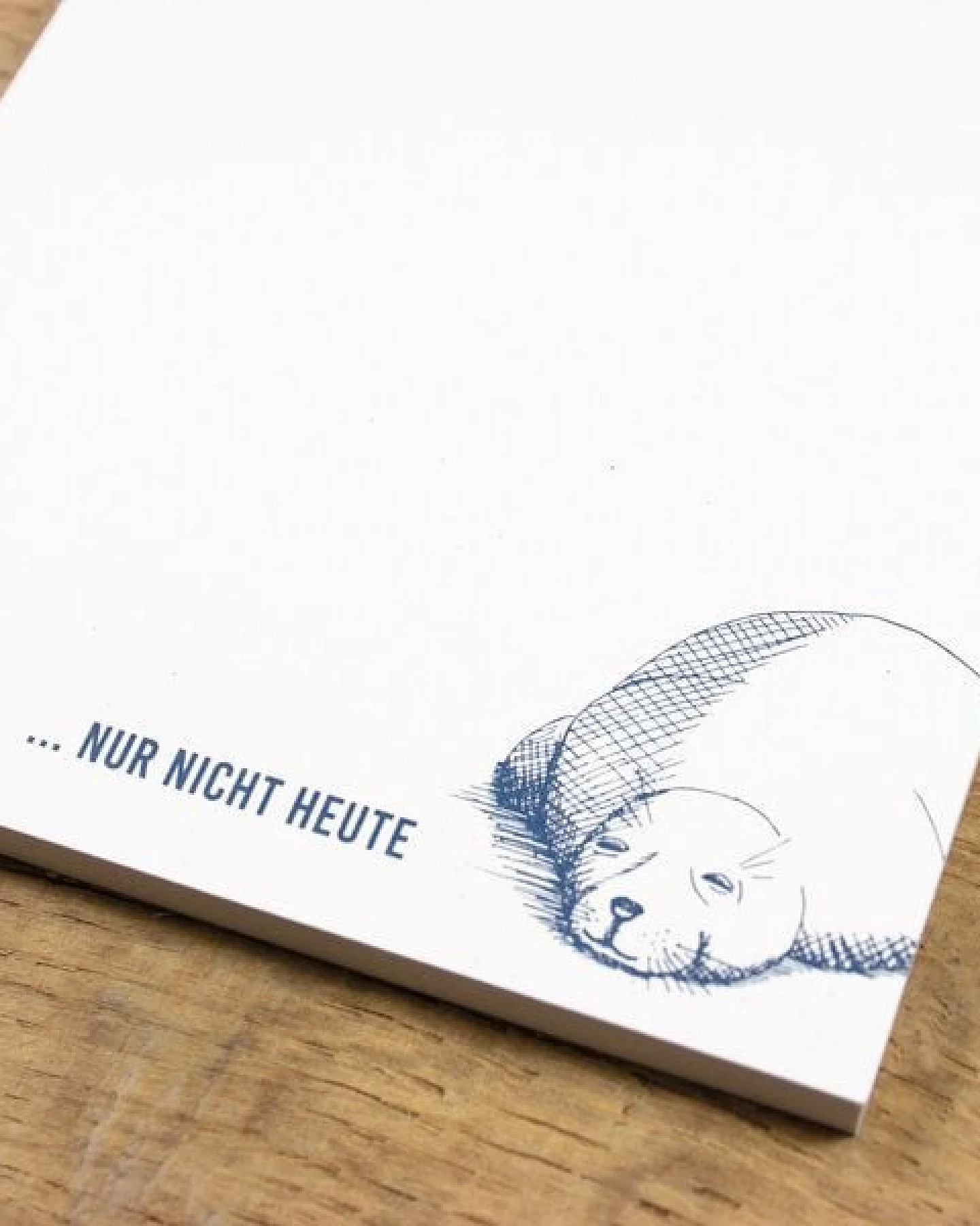 Bow & Hummingbird Maritimer Notizblock "Fauler Seehund" aus Recyclingpapier – Ansicht 2