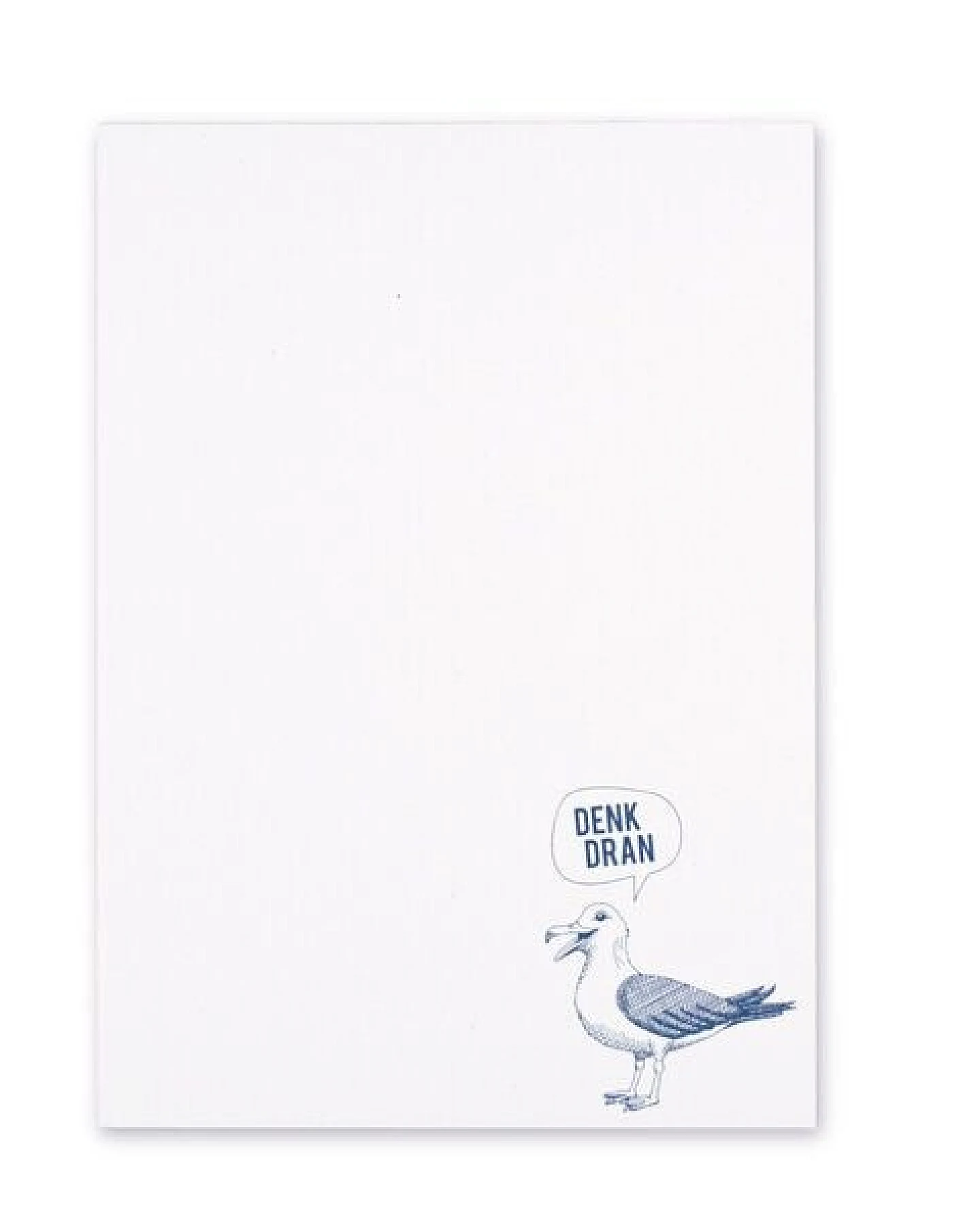 Bow & Hummingbird Maritimer Notizblock "Denk dran" Möwe aus Recyclingpapier – Ansicht 4
