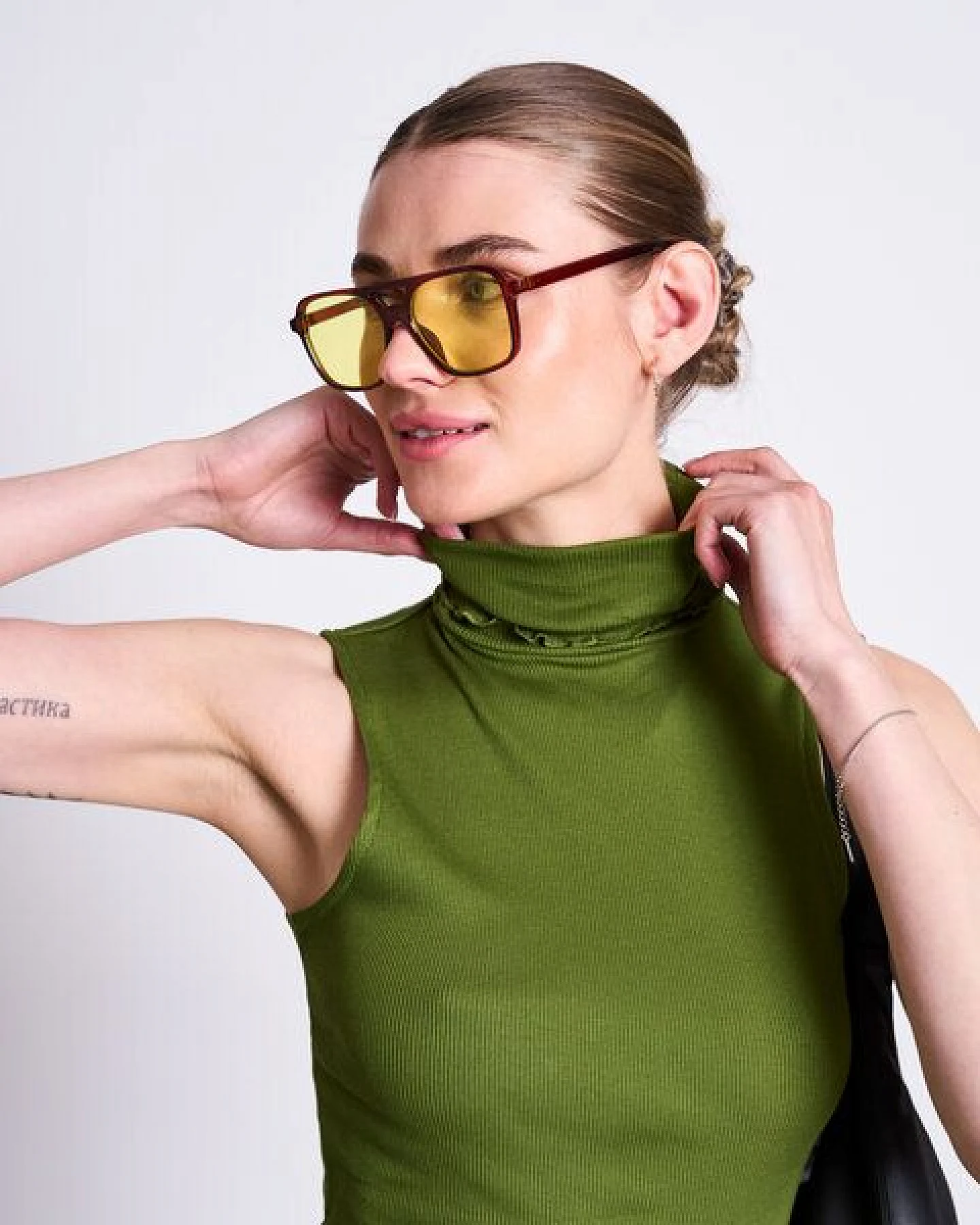 JAN N JUNE High Neck Rib Top HAV GOTS – Ansicht 2