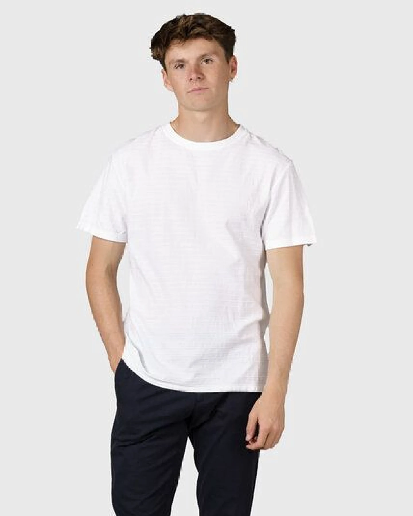 Klitmøller Collective Strukturiertes T-Shirt Lauge – Ansicht 3