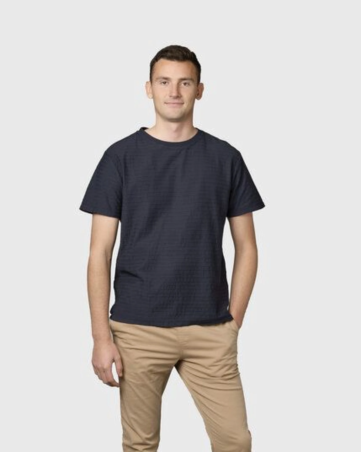 Klitmøller Collective Strukturiertes T-Shirt Lauge – Ansicht 3