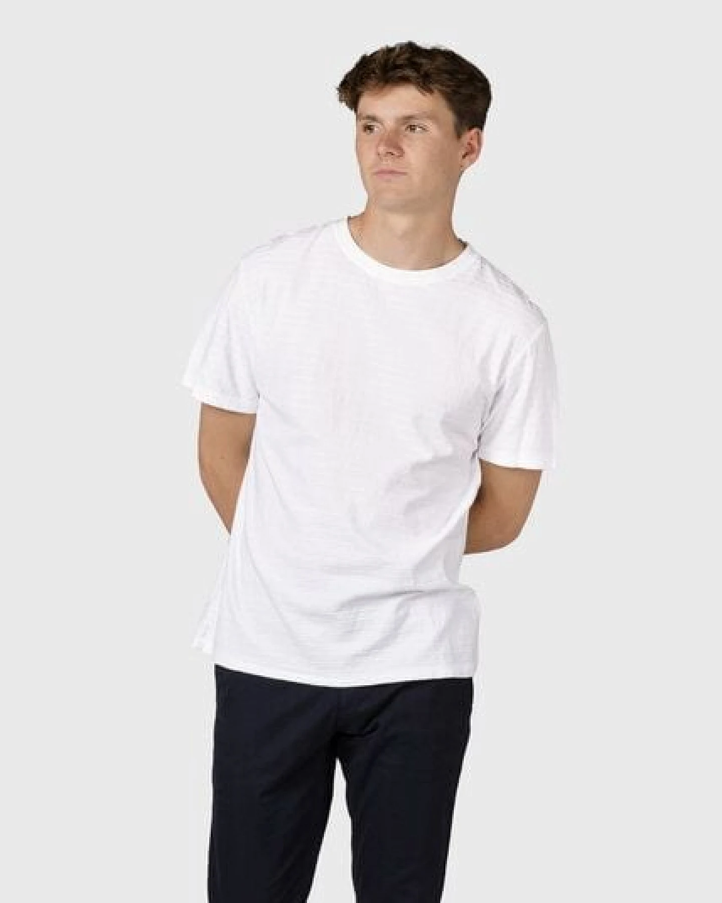 Klitmøller Collective Strukturiertes T-Shirt Lauge – Ansicht 4