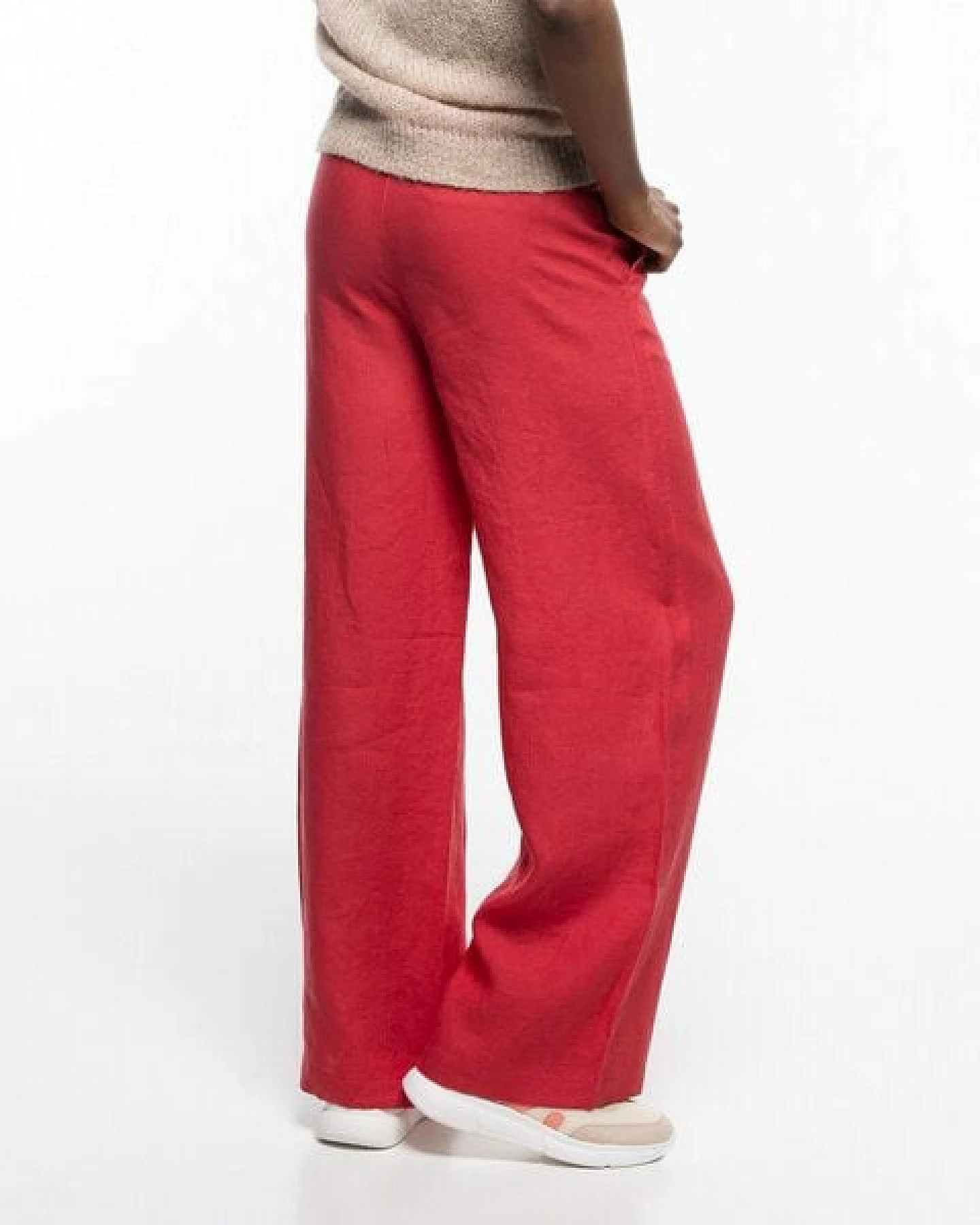 Alma & Lovis Trendige Marlenehose aus reinem Leinen – Ansicht 4