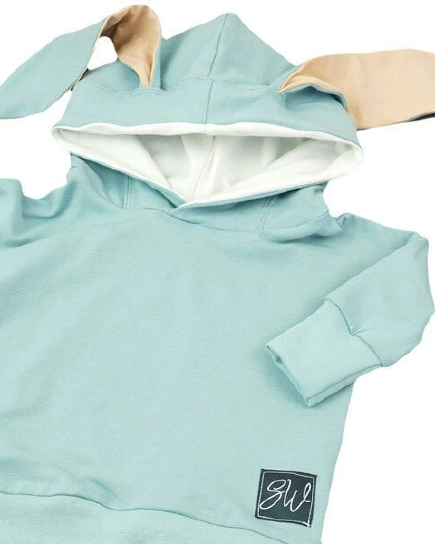 Sternchenwolke BIO Hoodie "Hasenohren" gletscher – Ansicht 2