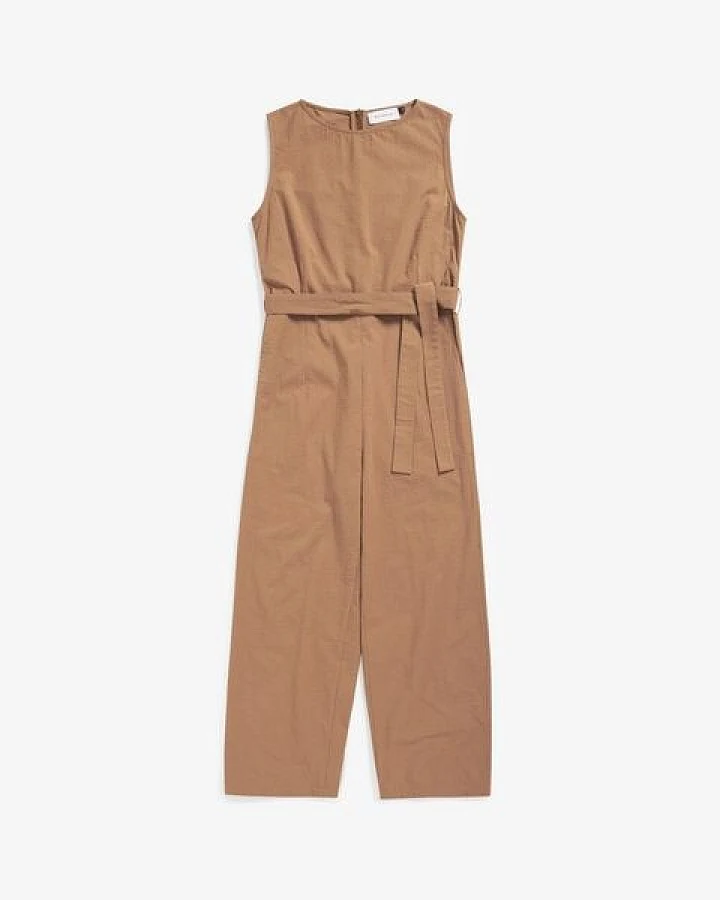 Rotholz Ärmelloser Jumpsuit Bio Baumwolle