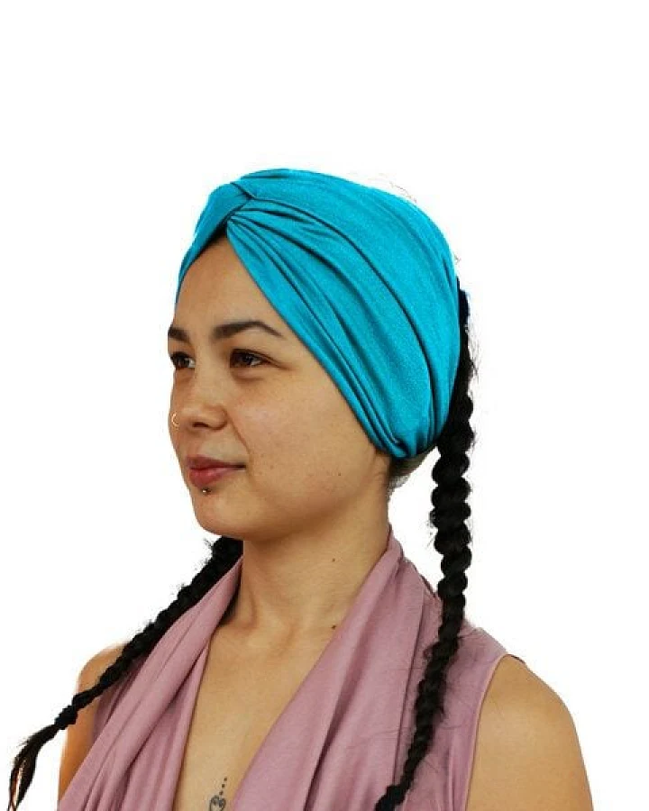 körber mode breites Haarband aus Lyocell Jersey Twist gerafftes Stirnband Frühjahr Sommer
