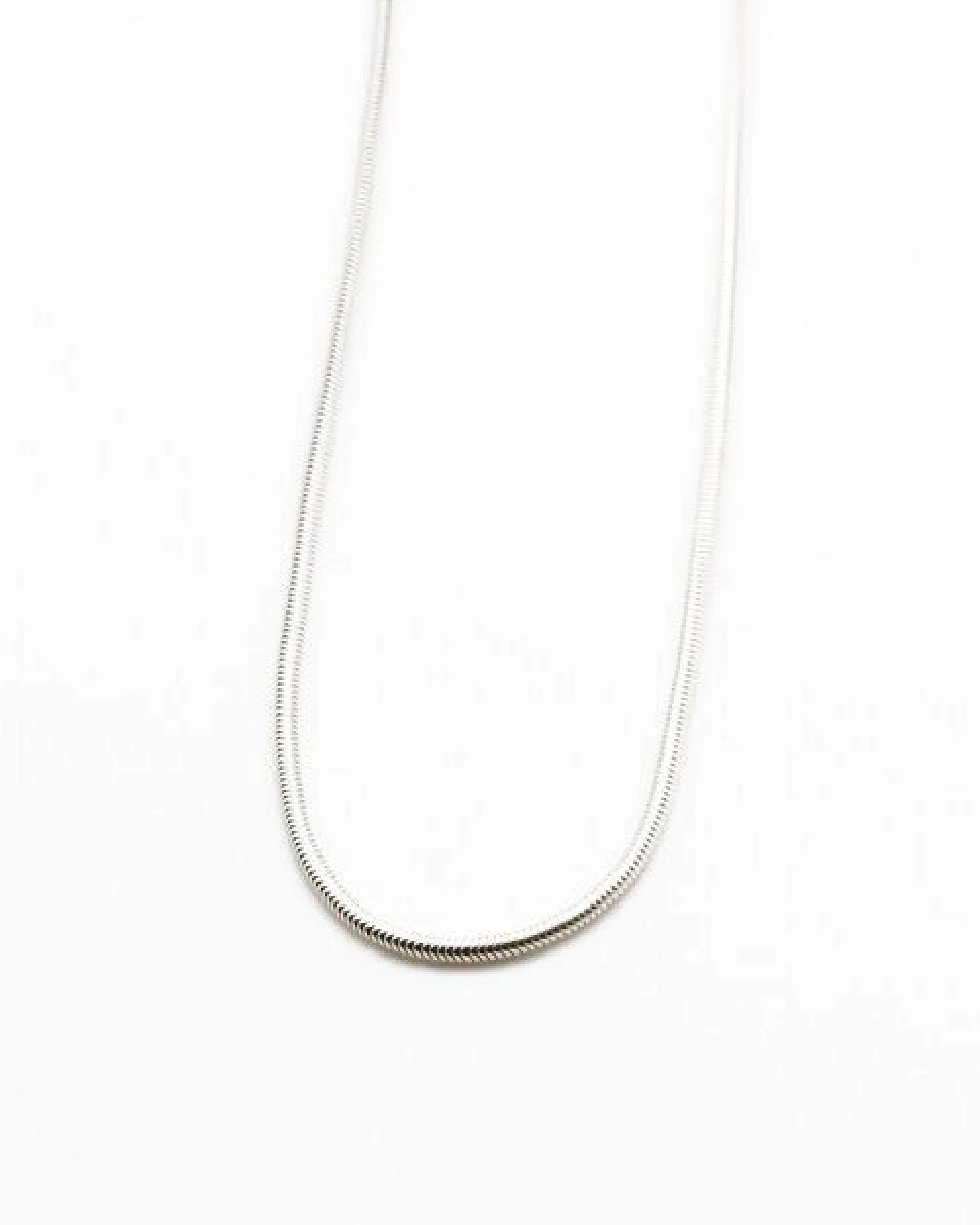 juni Schlangenkette Choker 45cm Halskette aus recyceltem Silber, hergestellt in Deutschland – Ansicht 3