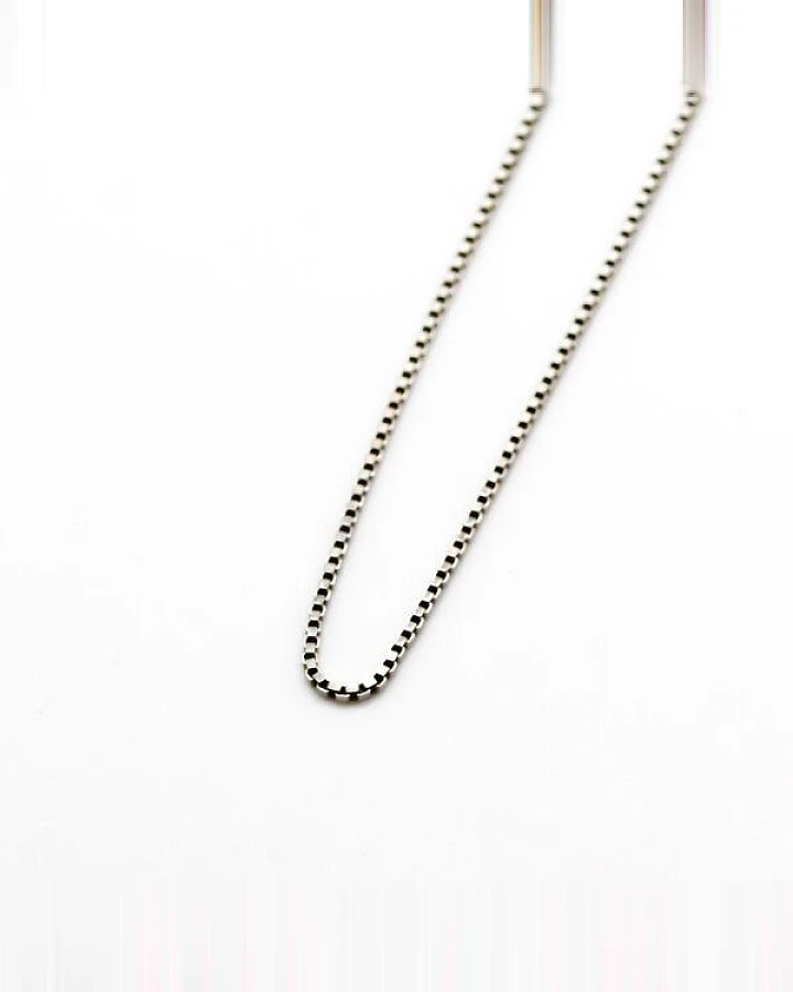 juni Choker Venezianerkette rhodiniert 45cm aus recyceltem Silber, hergestellt in Deutschland