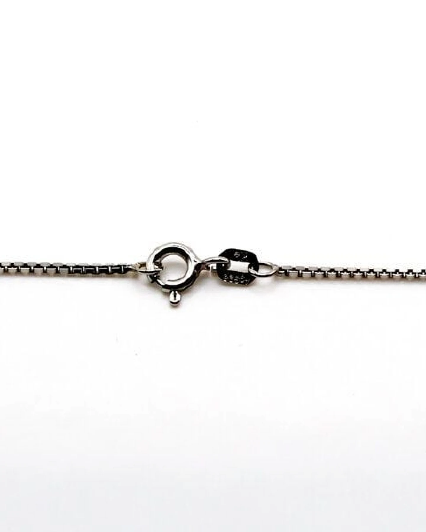 juni Choker Venezianerkette rhodiniert 45cm aus recyceltem Silber, hergestellt in Deutschland – Ansicht 3
