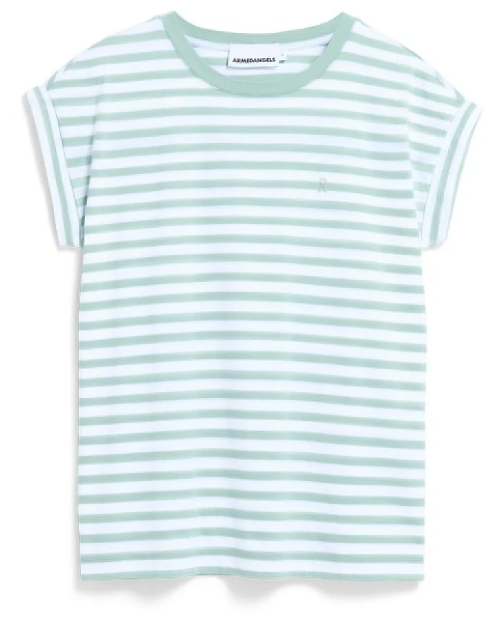 ARMEDANGELS - Women's Idaara Stripes - T-Shirt Gr XL grau/weiß