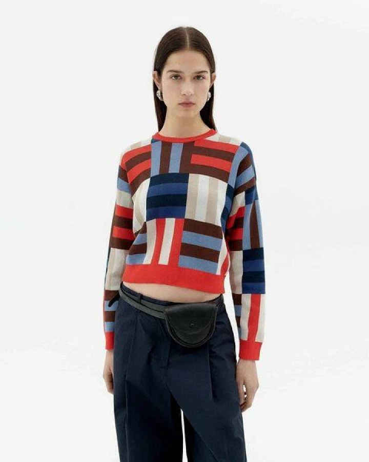 thinking mu Philis Biobaumwoll-Kurzpullover