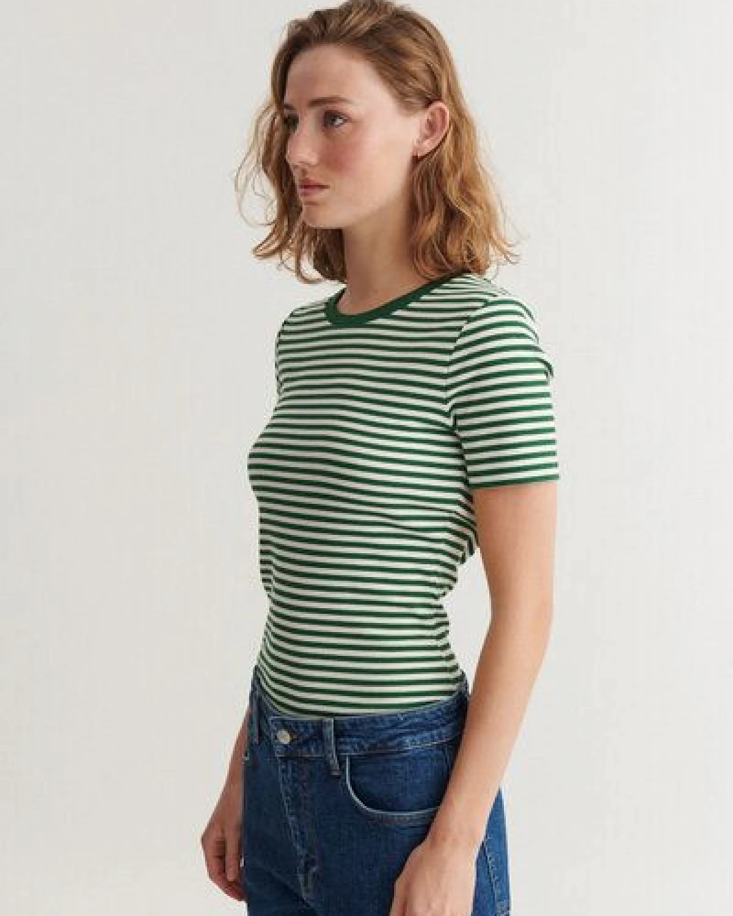 Basic Apparel Ludmilla T-Shirt mit Rundhalsausschnitt aus Bio-Baumwolle – Ansicht 3