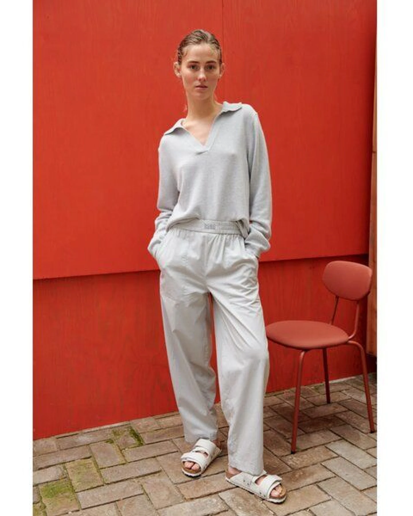Basic Apparel Lockere Hose TILDE aus Bio-Baumwolle – Ansicht 2