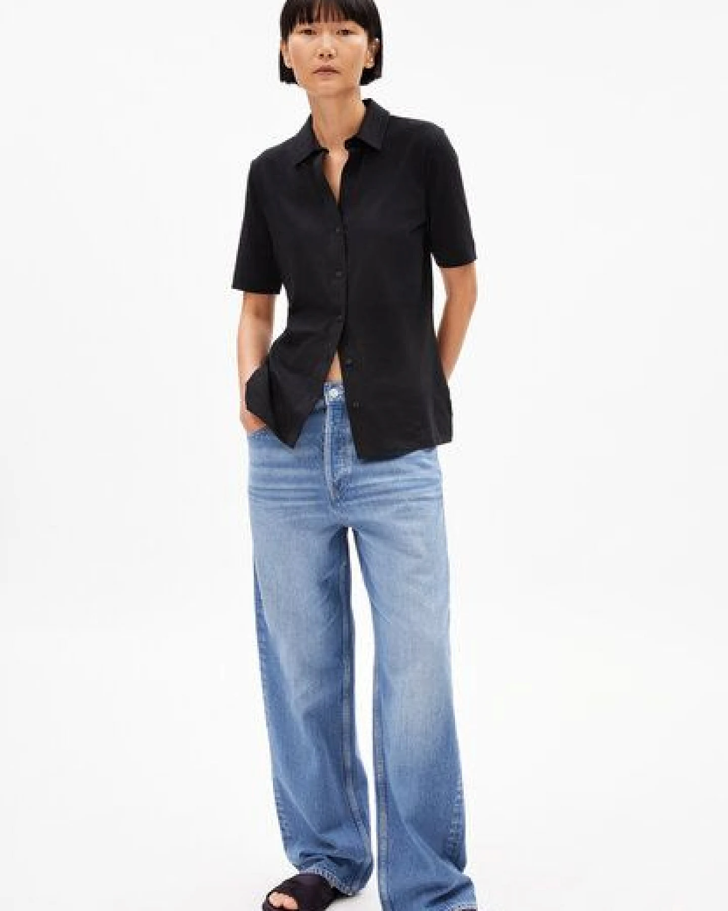 ARMEDANGELS NALITAA BLOUSE Damen Bluse aus Bio-Baumwoll Mix – Ansicht 4