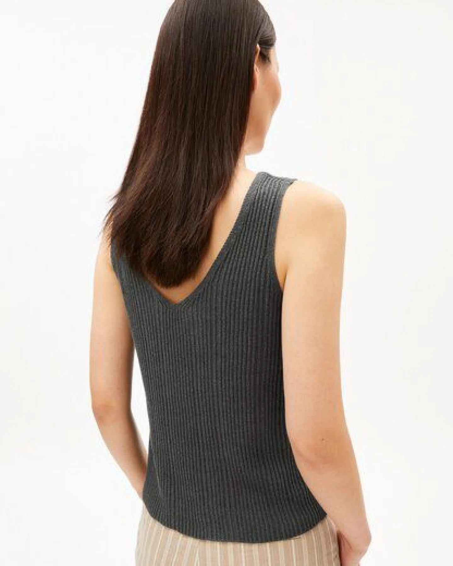 ARMEDANGELS LINEN BLEND Damen Stricktop aus Leinen-Mix – Ansicht 2