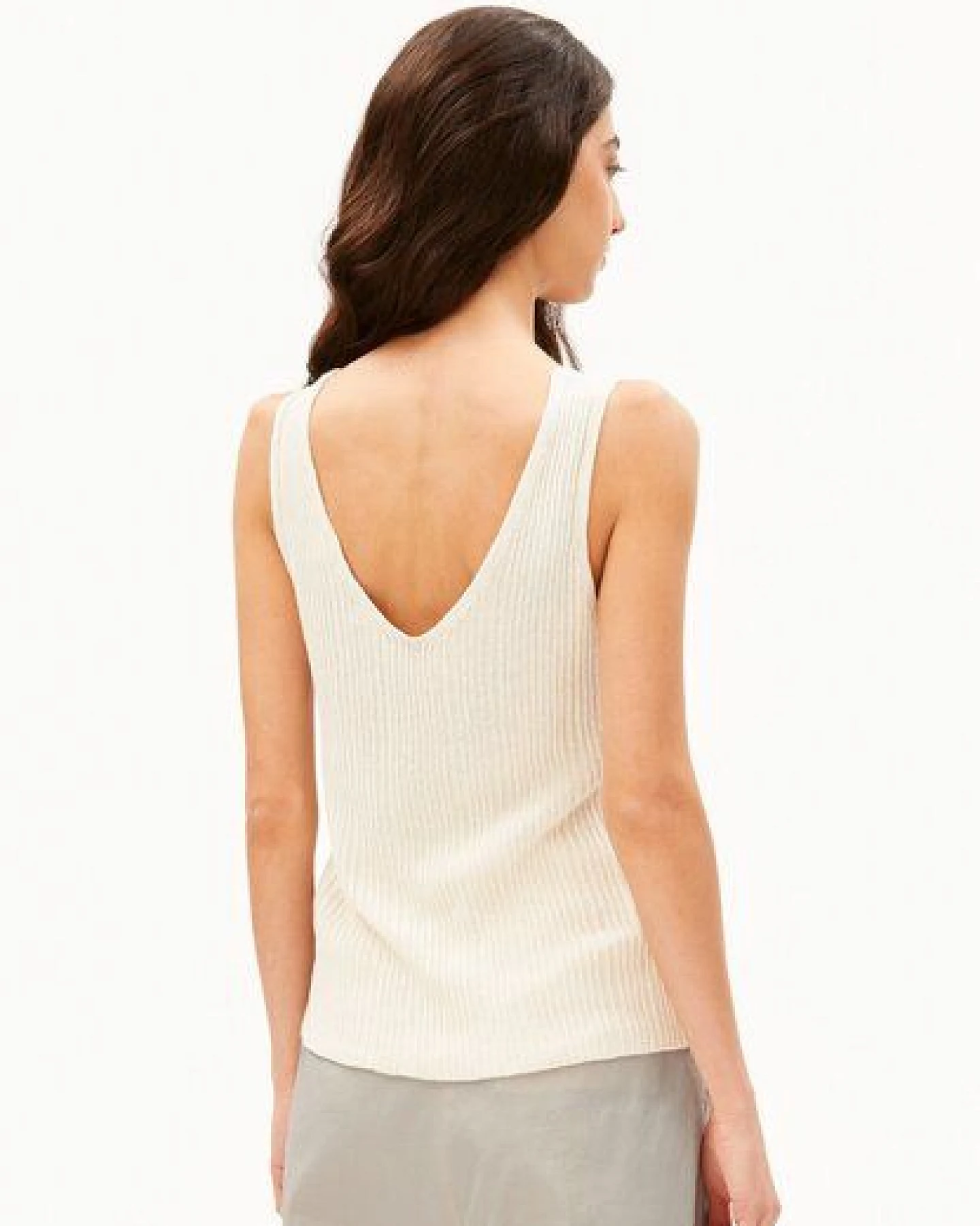 ARMEDANGELS LINEN BLEND Damen Stricktop aus Leinen-Mix – Ansicht 2