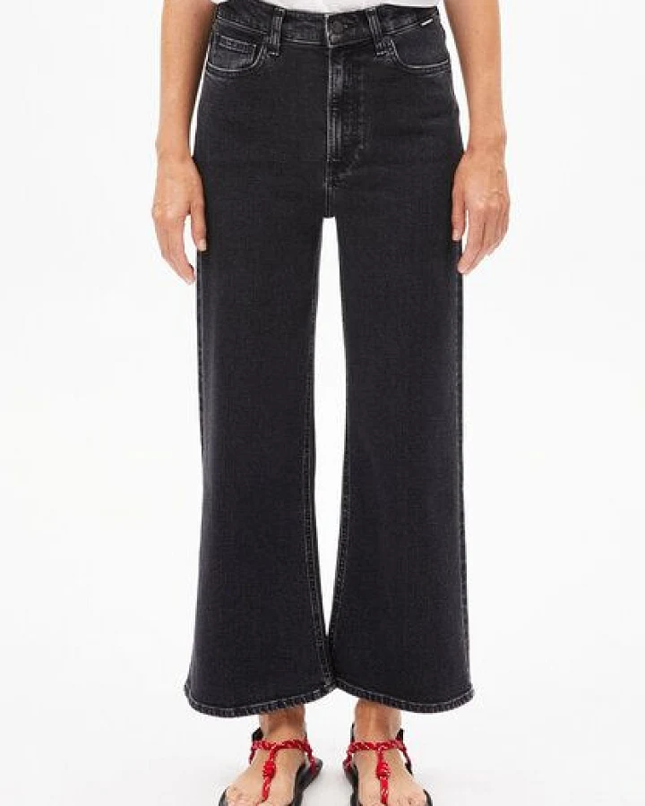 ARMEDANGELS MURLIAA CROPPED Damen Wide Jeans recyclter Baumwoll Mix Comfort-Stretch