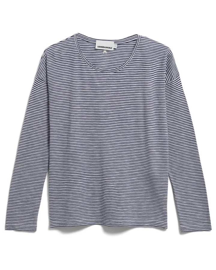 ARMEDANGELS - Women's Xianaa Lovely Stripes - Longsleeve Gr XS grau
