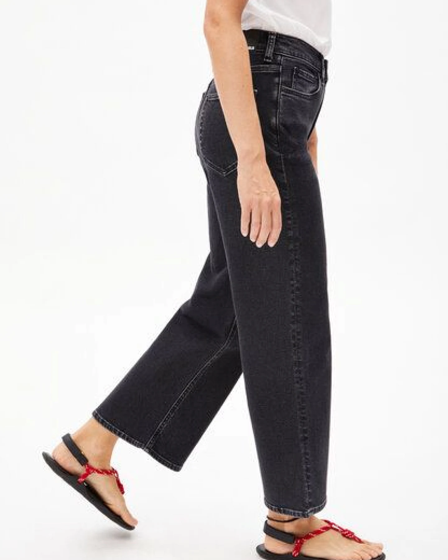 ARMEDANGELS MURLIAA CROPPED Damen Wide Jeans recyclter Baumwoll Mix Comfort-Stretch – Ansicht 4