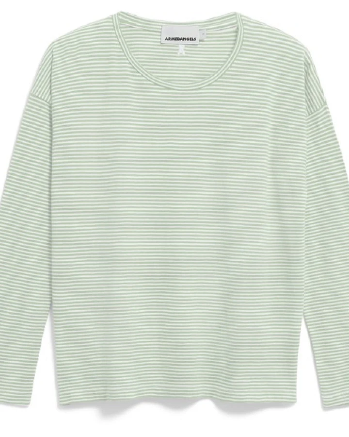 ARMEDANGELS - Women's Xianaa Lovely Stripes - Longsleeve Gr XS grün