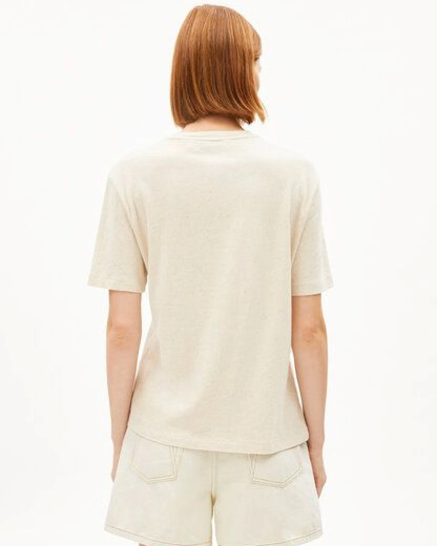 ARMEDANGELS LUALAA Damen T-Shirt aus Leinen-Mix – Ansicht 2