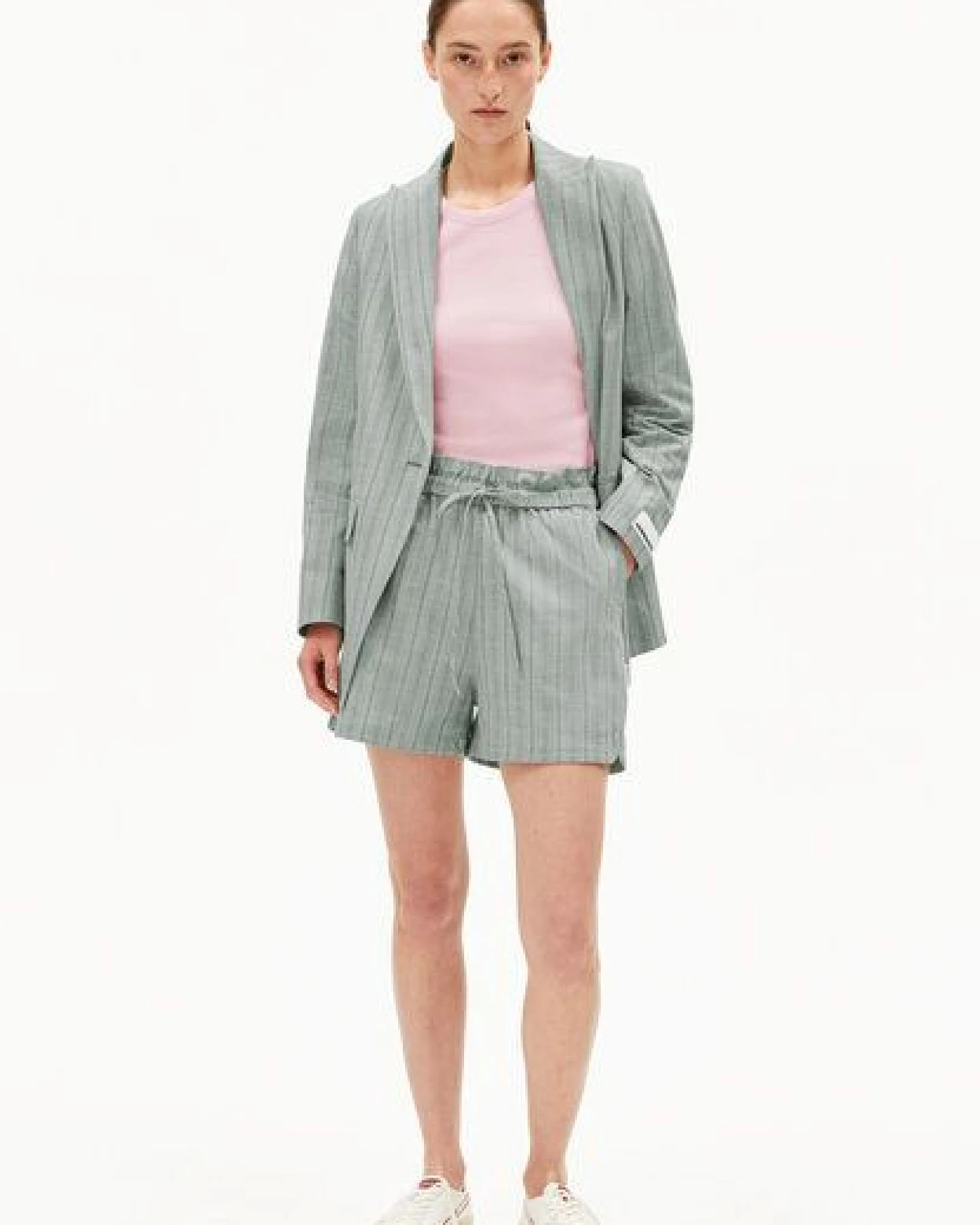 ARMEDANGELS VAANNA STRIPED Damen Shorts aus Bio-Baumwolle – Ansicht 4