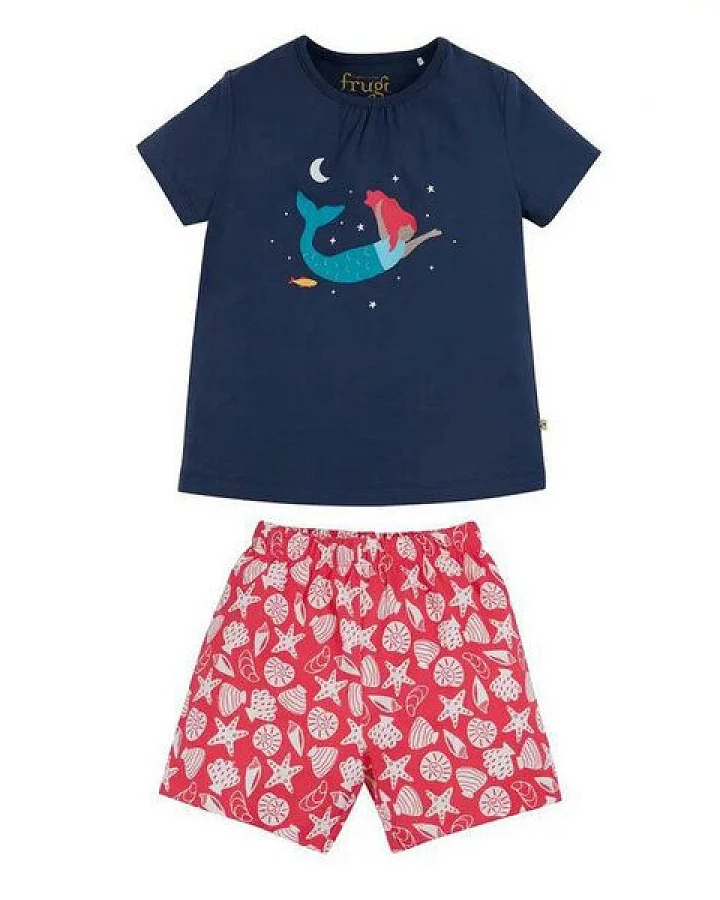 Frugi Schlafanzug Meerjungfrau Fearne – glow-in-the-dark