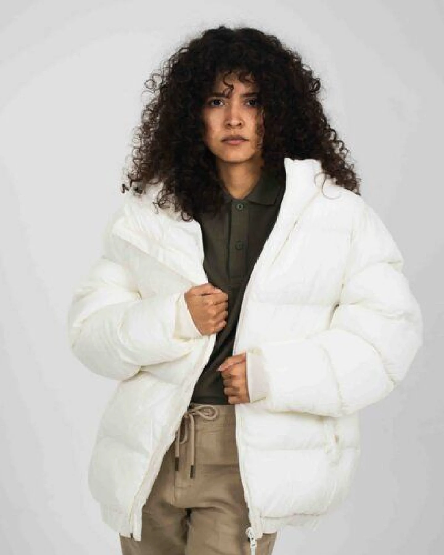 Greener Recycelter gesteppter Anorak mit Kapuze Pumila – Ansicht 3