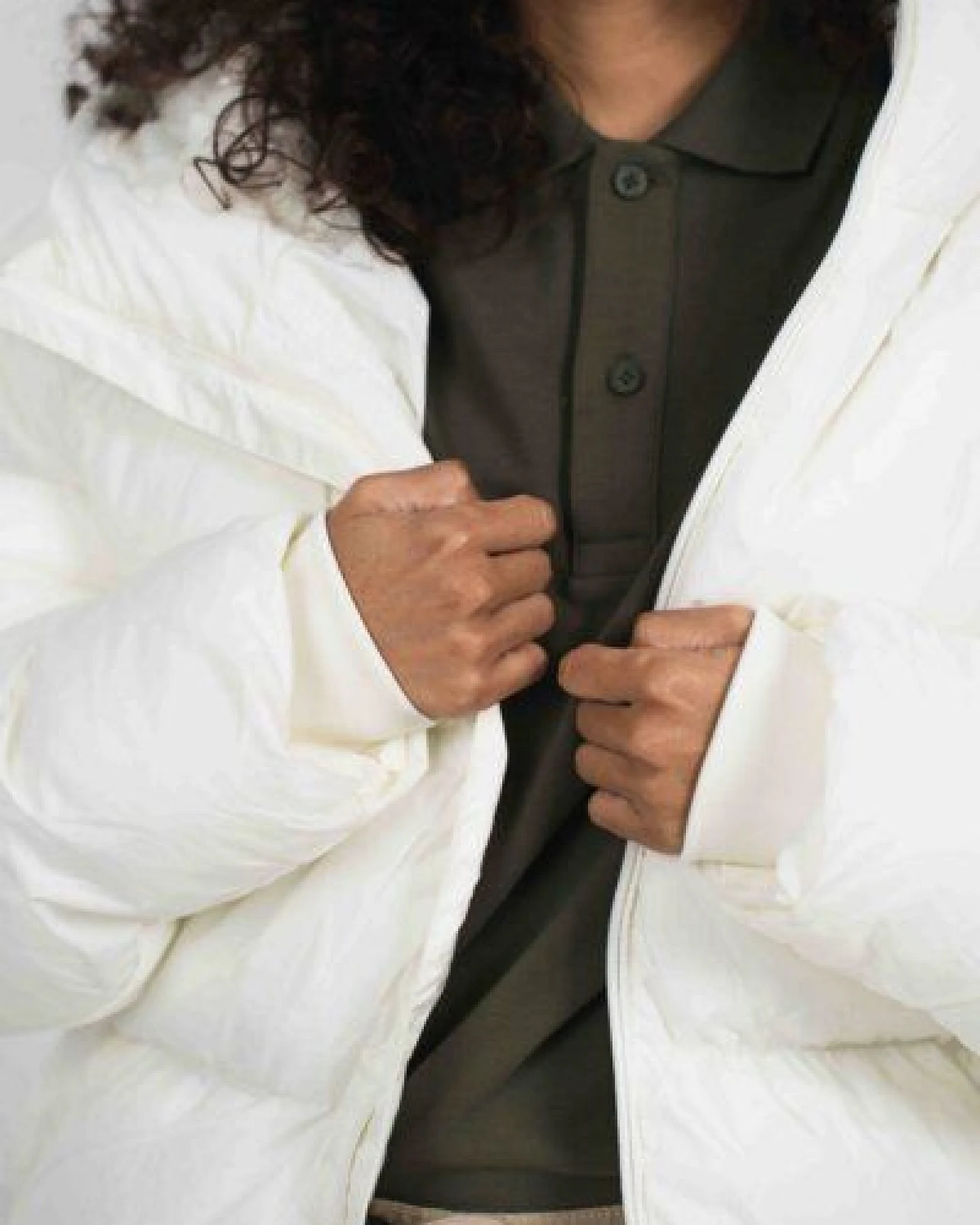 Greener Recycelter gesteppter Anorak mit Kapuze Pumila – Ansicht 4
