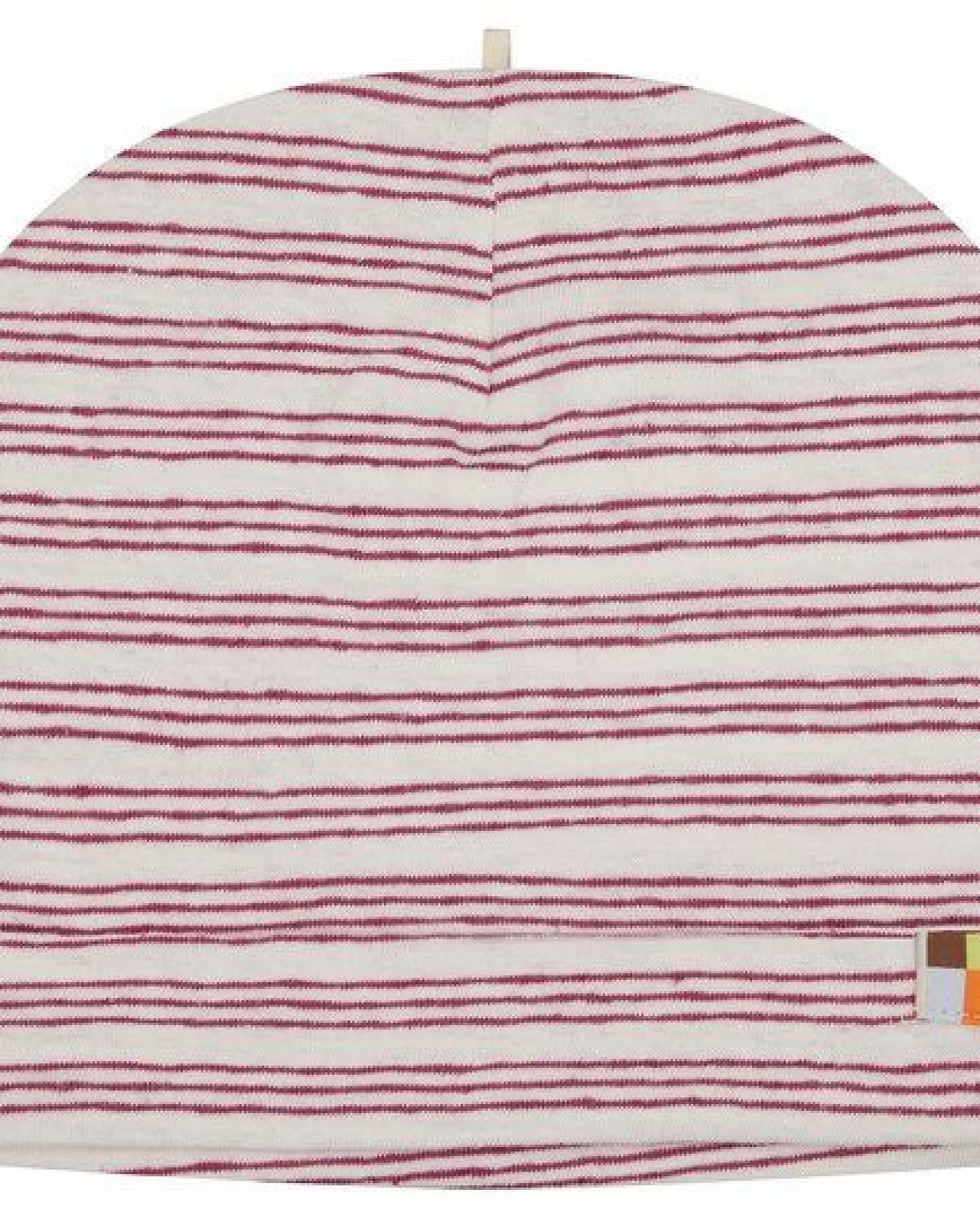 loud + proud Babys & Kinder Mütze Streifen mit Leinen, GOTS-zertifiziert – Ansicht 2