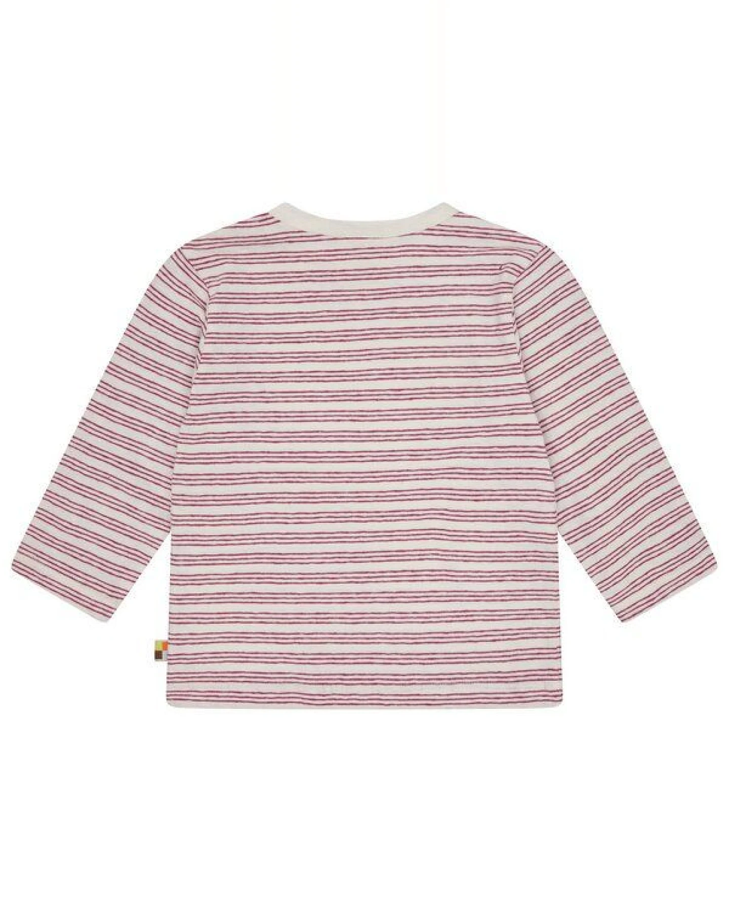 loud + proud Babys & Kinder Shirt Streifen mit Leinen, GOTS-zertifiziert – Ansicht 2