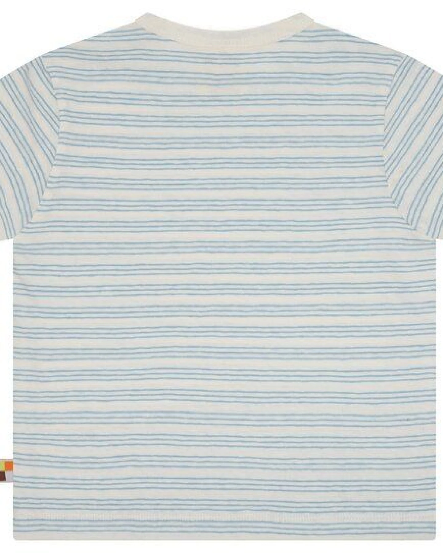 loud + proud Babys & Kinder T-Shirt Streifen mit Leinen, GOTS-zertifiziert – Ansicht 2