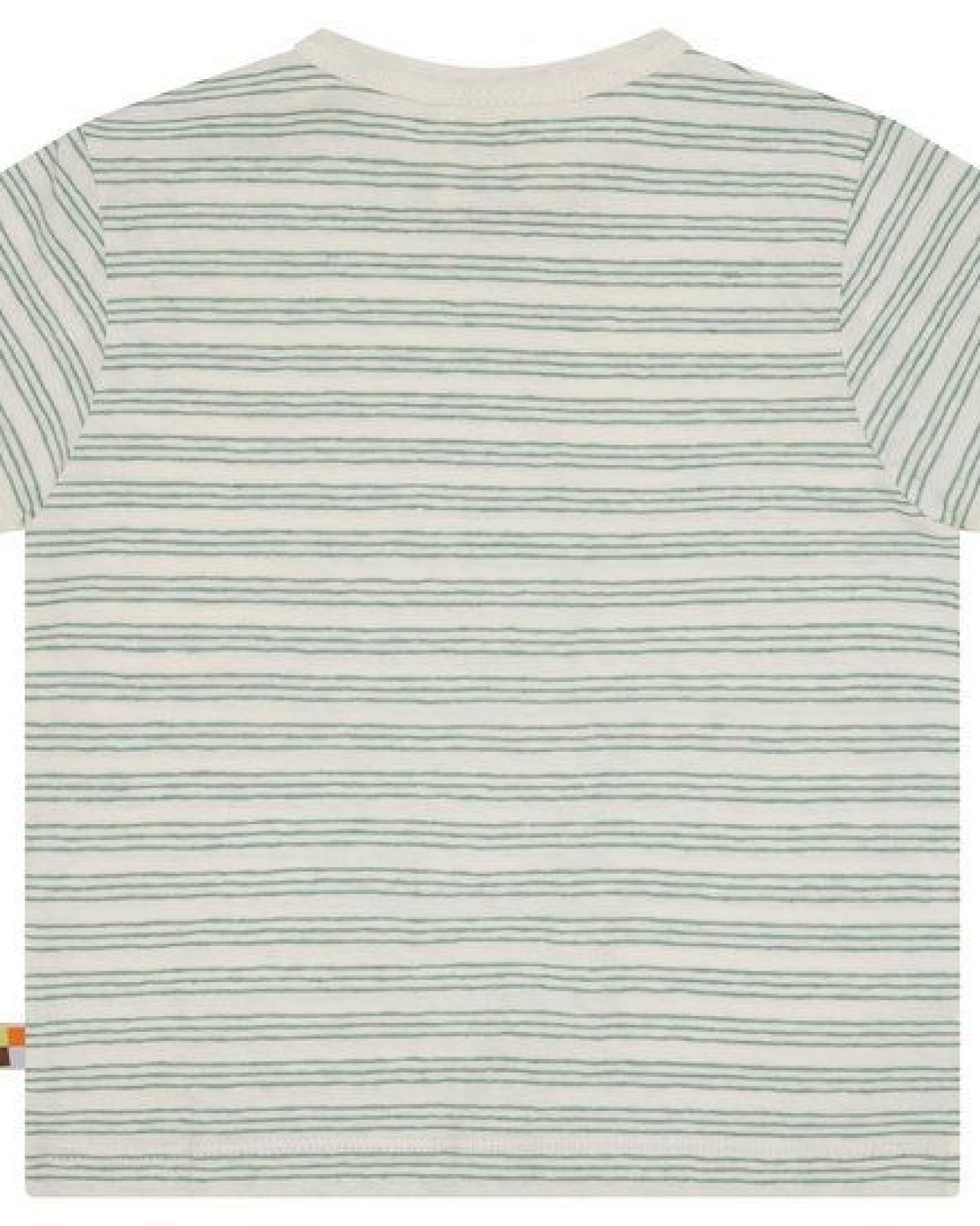 loud + proud Babys & Kinder T-Shirt Streifen mit Leinen, GOTS-zertifiziert – Ansicht 2